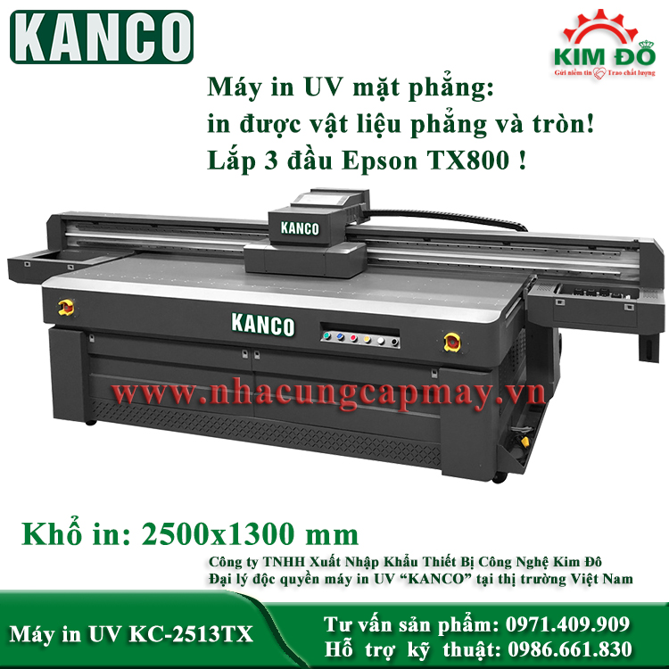 Máy in UV Kanco-2513TX